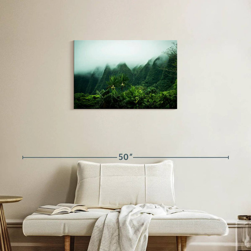 Paysage Alvord brumeux Kaneohe, H 20 po x l 30 po