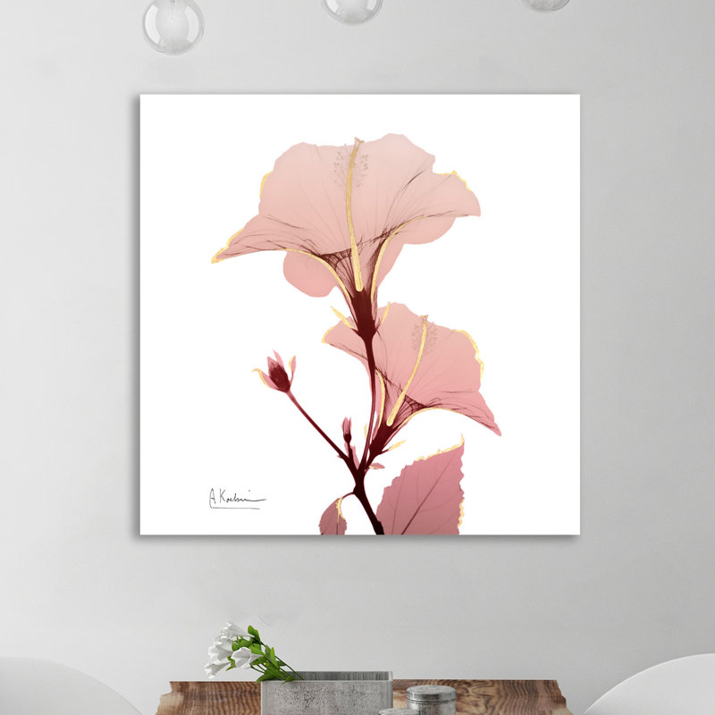 Golden Blush 1 - Wrapped Canvas Print, 30 cm H x 30 cm W