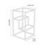 Yerkes Glass Top Frame End Table