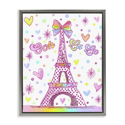 Cadre flottant Tour Eiffel Bright Bright, design par Jess Stempel