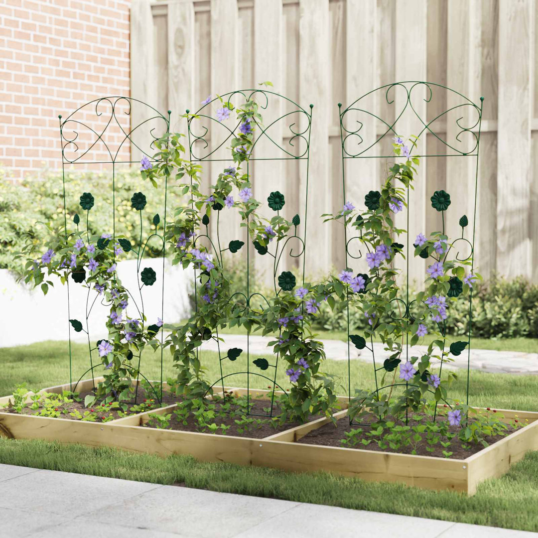 110.5cm H x 42.5cm W Steel Border Fencing