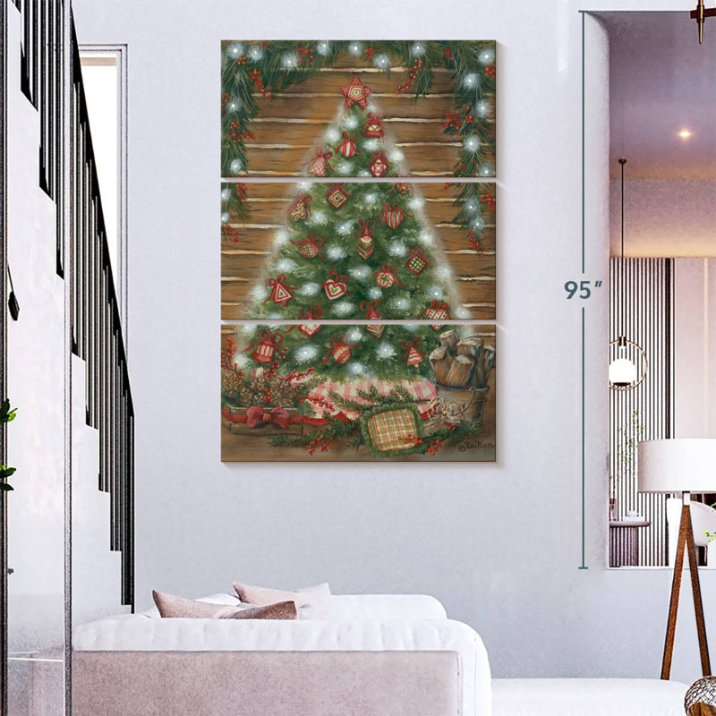Un chalet en rondins de Noël