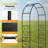 7.5Ft  Iron Arch Garden Arbor
