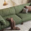Coussin en velours côtelé vert-1291718813-1291718811