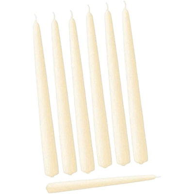12 chandelles coniques non parfumées 12 pièces