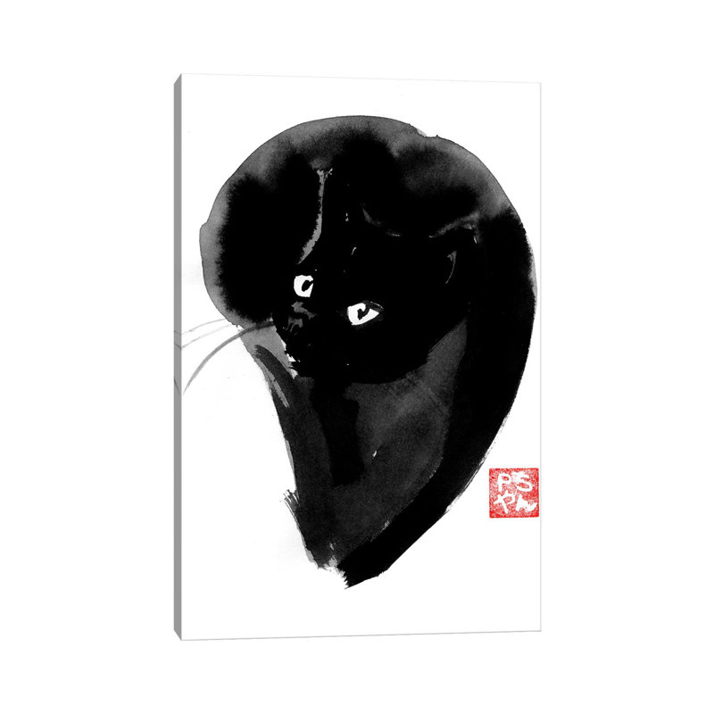 Cat Ball by Péchane - Print on Canvas, Wrapped Canvas, 101.6 cm H x 66.04 cm W x 1.91 cm D
