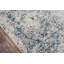 Tapis bleu / beige tissé à la machine Mamora-1070292626