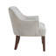 Chaise d'appoint - Fauteuil rembourré en tissu huître de style moderne avec dossier capitonné de style moderne-899062742