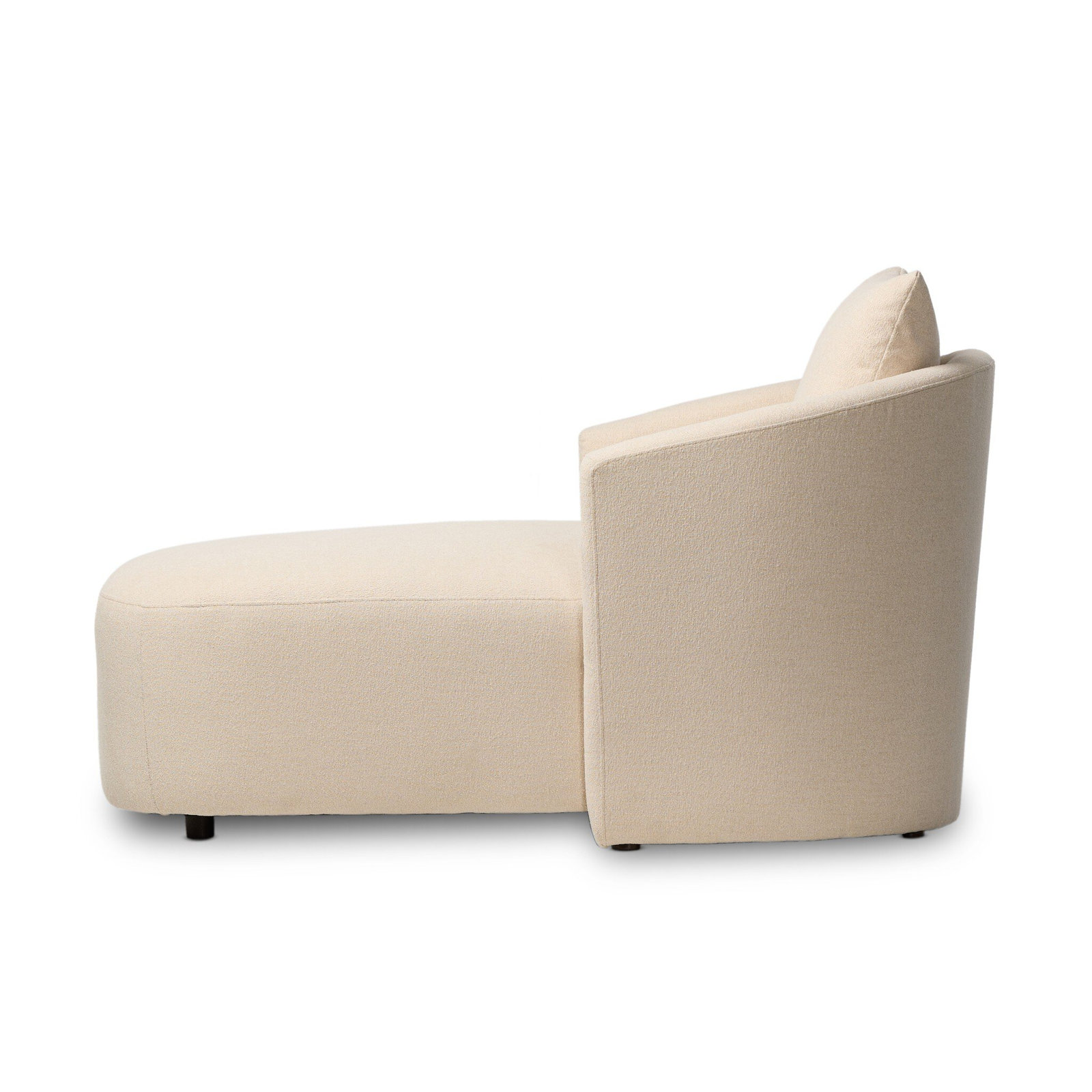 Mirage Upholstered Chaise Lounge, Crypton Wayfarer Snow Polyester