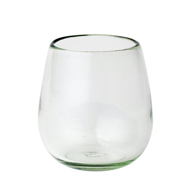 Verre à vin transparent sans pied