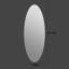 Miroir mural 65 po x 24 po
