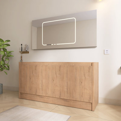 Base de meuble-lavabo double autoportant 60 po 60 po seulement