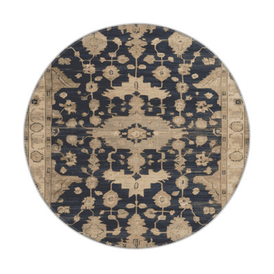 Tapis intérieur et extérieur brun Overdyed