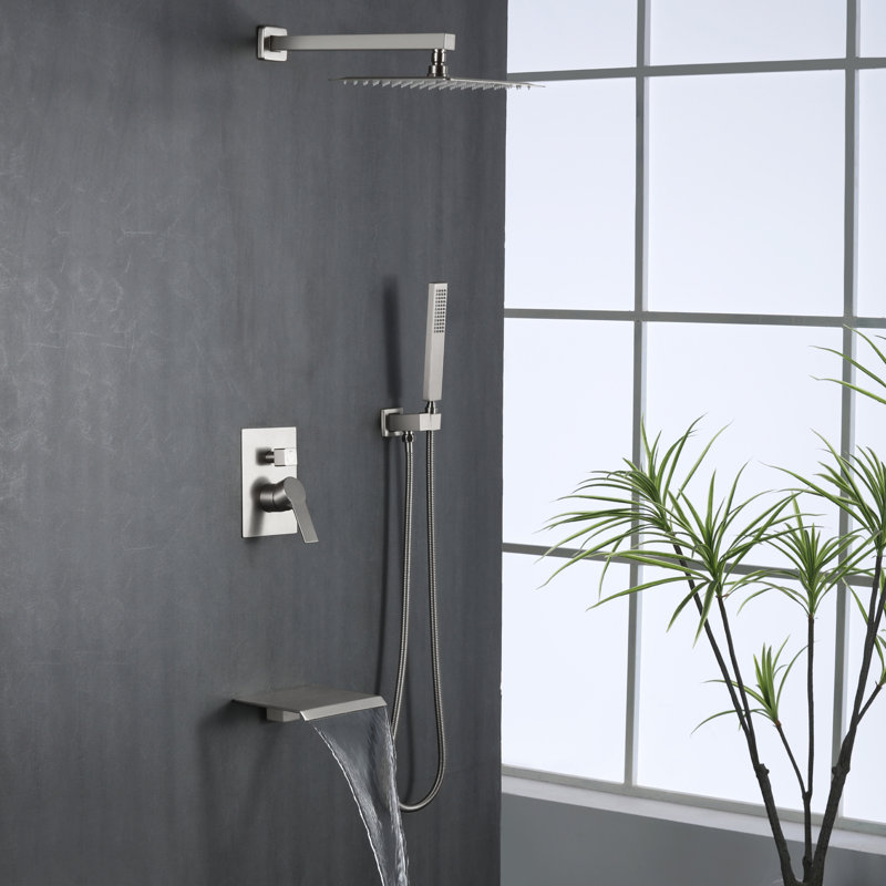 Robinet de douche avec valve brute, Noir