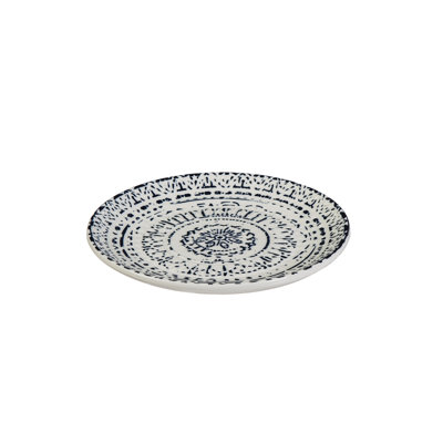 Abbigayle Ceramic Debossed 8" Dinner Plate