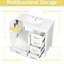 Meuble-lavabo 36 po avec lavabo en céramique, structure en pin massif, finition blanche, tiroirs, solution de rangement multi pour 36 po en blanc