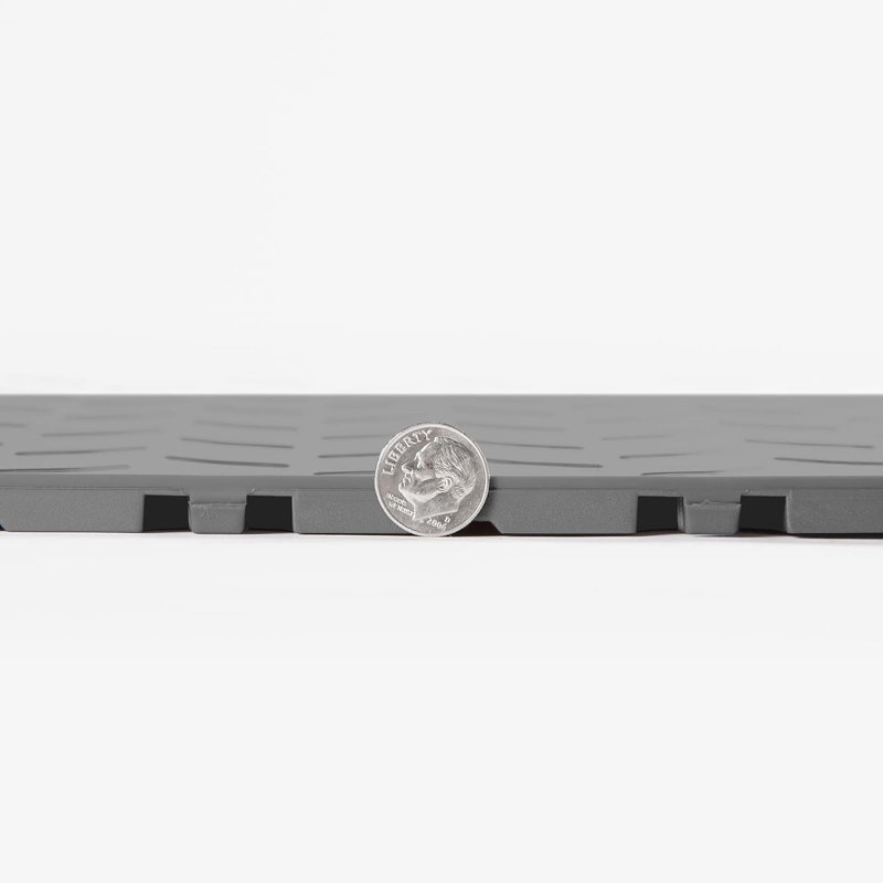 Carreau de plancher de garage 12 po x 12 po, Graphite
