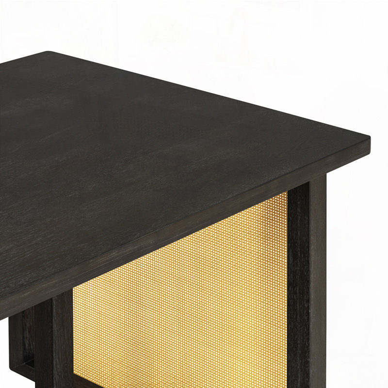 Ensemble de table de salle à manger 7 pièces pour 6 personnes, Espresso