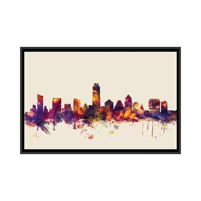 «Skyline Series: Austin, Texas, USA» par Michael Tompsett, reproduction sur toile