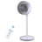 7" Oscillating Standing Fan With Remote Control 15H Timer 3-Speed Settings Adjustable Tilt