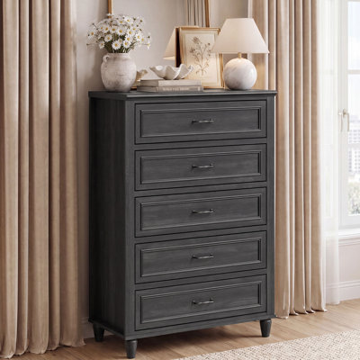 Cynthiana 46"H Tall 5-Drawer Chest with Interlocking Drawer System