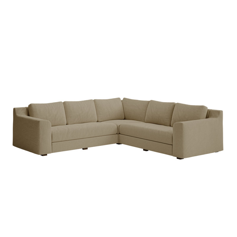Elevate 99" Corner Sectional, Farro Upcycled Poly