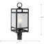 Tête de lanterne câblée 1 lumière H 20,5 po noir mat