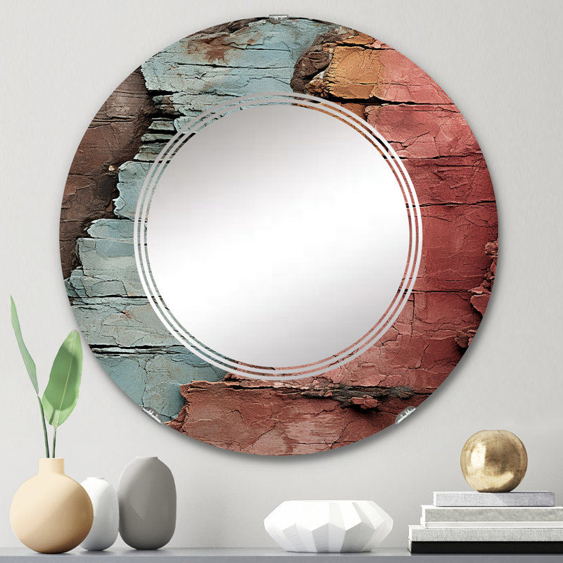 Northallerton - Miroir mural moderne rond, 24 po x 24 po