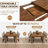 Bozrah Extendable Acacia Solid Wood Dining Table-267859098