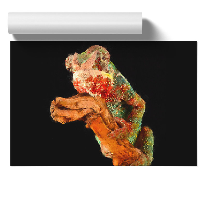 Chameleon Painting - Frameless Print, 21cm H x 30cm W x 0.1cm D