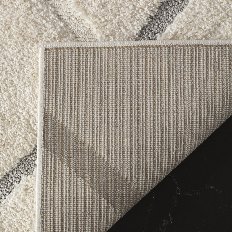 Napfle Olympia Shag Performance Geometric Rug, Runner 2'3" x 8'