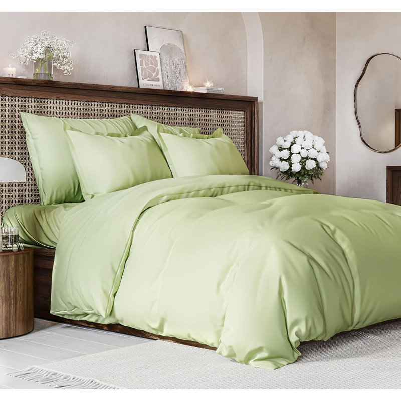 Premium 3-Piece Duvet Cover Set - Hotel Quality Soft & Cooling Comforter Cover With Zipper & Matching Pillowcases, Twin