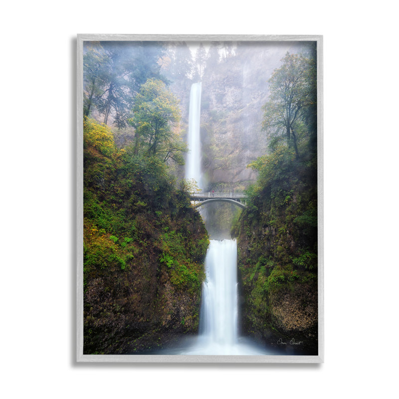 Photographie de cascade de pont sur bois par David Drost, H 20 po x l 16 po x P 1,5 po