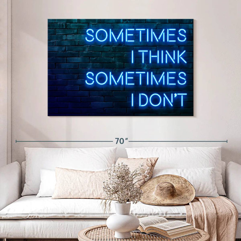 Tergel Sometimes I Think Sometimes I Don't, 32" H x 48" W