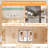 LED Lighted Bathroom Medicine Cabinet With Mirror, 24" W X 30" H, Tempered Glass, Dimmable, Anti-Fog, Adjustable Shelves