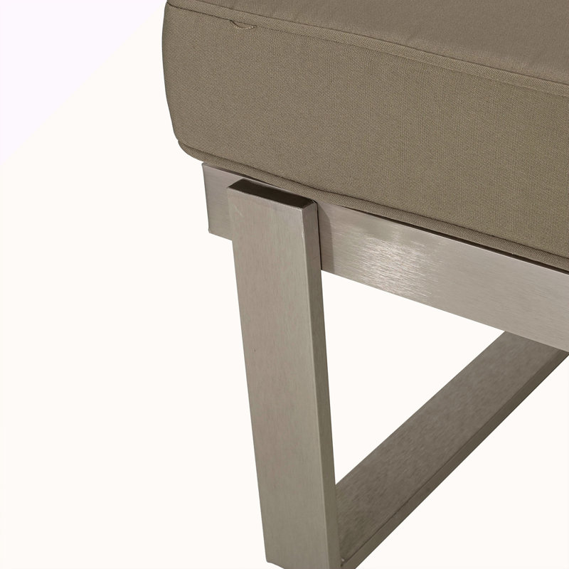 Sterling Left Arm Sofa Seater, Khaki, Right Hand Facing, Silver/Gray