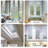 3D Etched Leaves Decorative Window Decal-308629230
