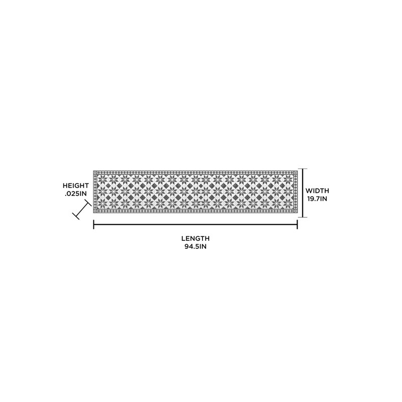 Planche en vinyle 94,5 po x 19,7 po x 0,3 mm moquette runner