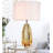 Carmelita Cognac Glass Accent Table Lamp