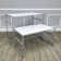 Set of 2 Nesting Display Tables 41.46" W x 24.02" D x 32.76" H and 38.7" W x 20.16" D x 23.23" H