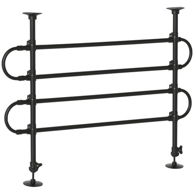 Barrière de voiture pour chien Pawhut, barrière de voiture réglable pour VUS, véhicules, fourgonnettes, barrière de sécurité universelle pour siège arrière pour voiture, noir