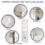 Portes de garde-manger en verre transparent apprêté 28 po x 80 po 6-Lite sans ensemble de quincaillerie-128948216