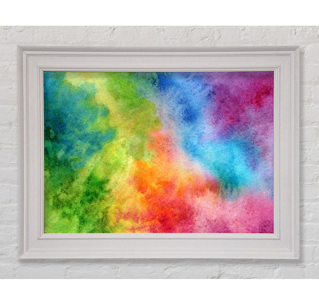 Gerahmter Kunstdruck Powder Rainbow