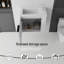 Meuble-lavabo flottant 22 po avec lavabo, porte à fermeture en douceur, lavabo en céramique, contreplaqué-133265722