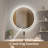 Round LED Mirror 3 Colors & Brightness Adjustable with Anti-Fog-1068614927