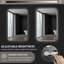 Miroir de salle de bain rectangulaire rétroéclairé avec de multiples fonctions, améliorant l'expérience de toilettage et l'esthétique de la salle de bain