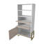 Nibley 136.8cm H x 60cm W Iron Standard Bookcase-588656658