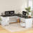 Farmhouse Executive L Shaped Desk, Home Office Desk With File Drawer And Power Outlet, Computer Corner Desk With Drawers And Storage Cabinet, Workstation For Office Home-1623010845