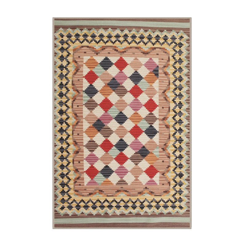 Tapis brun contemporain Maxbass, Rectangle 5 pi x 7 pi