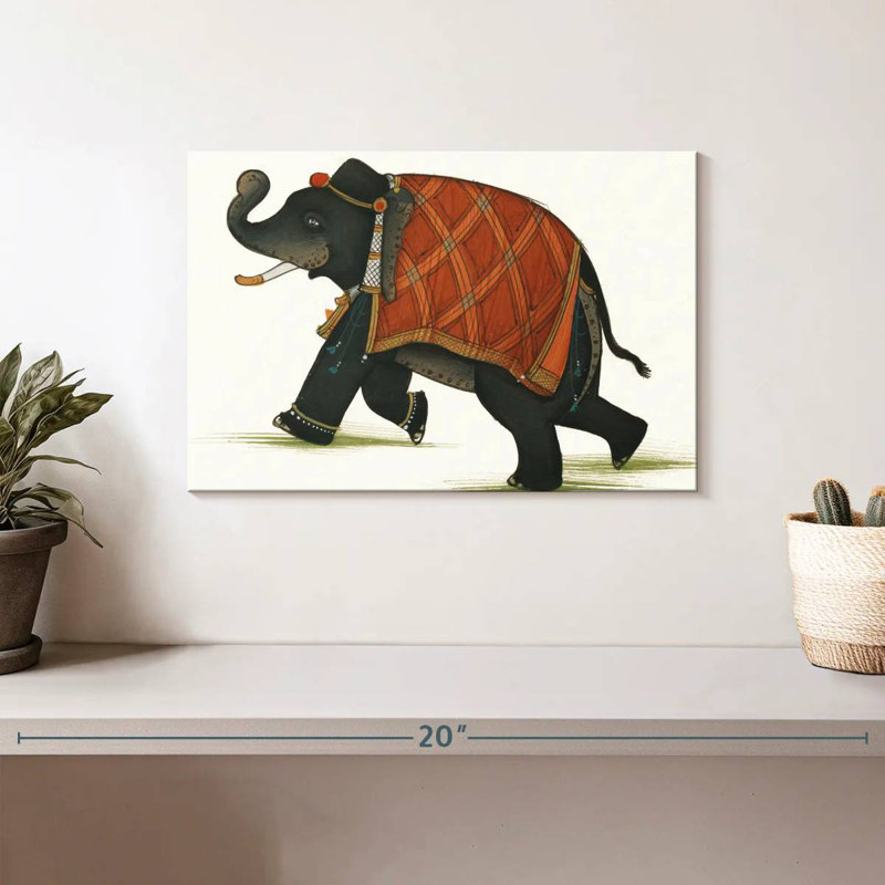 India Elephant II Light, H 8 po x l 12 po